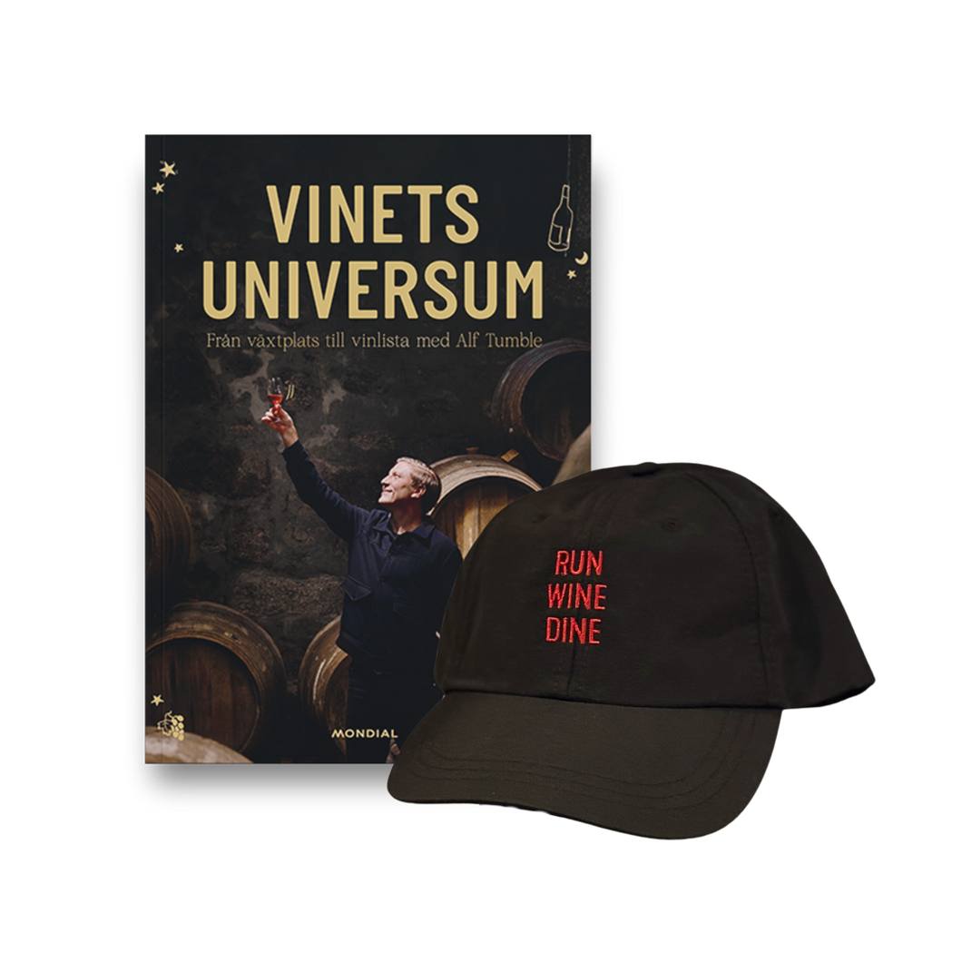 SIGNERAD Vinets universum + Run Wine Dine-keps (svart)